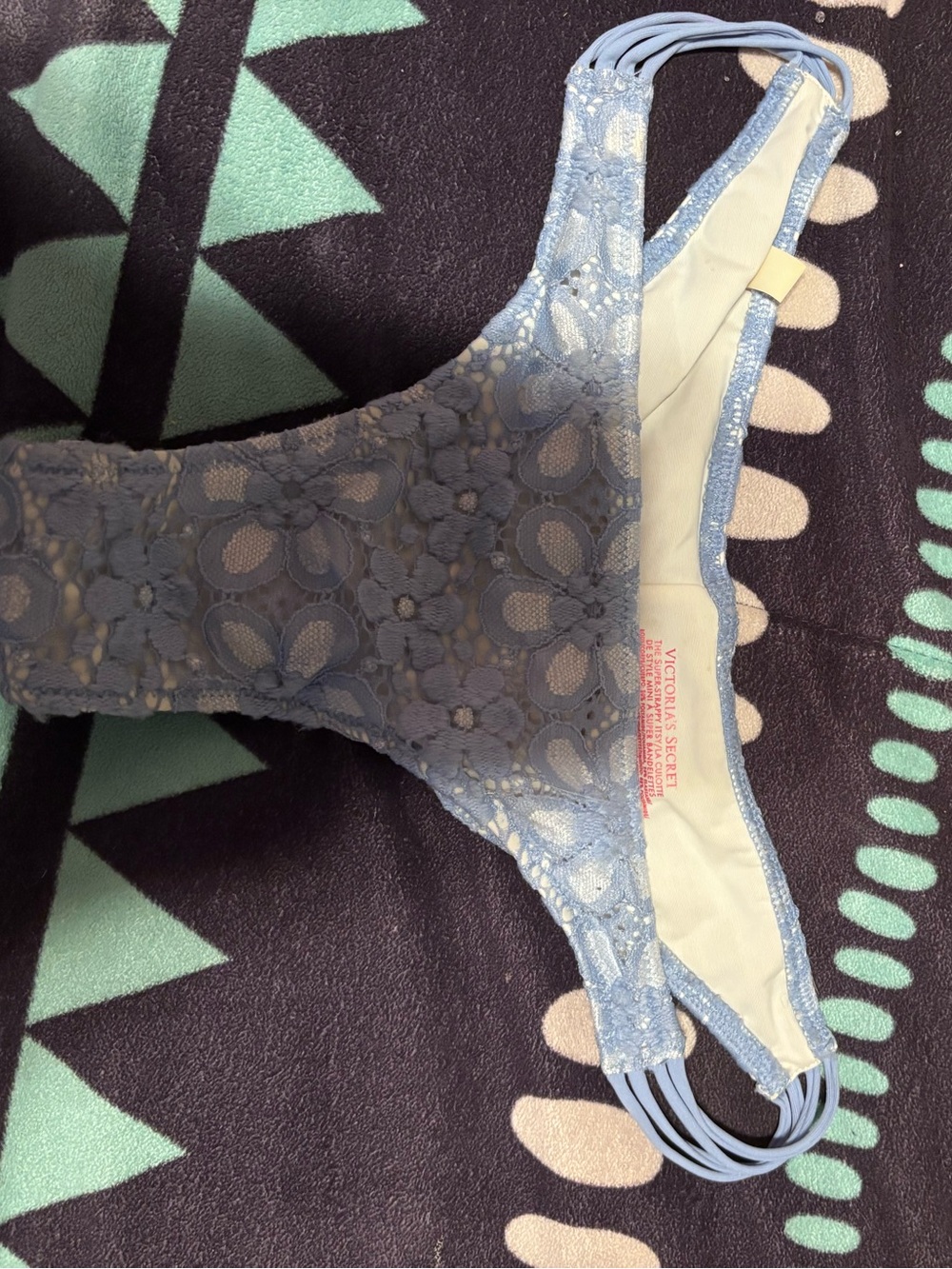 Victoria's Secret Light Blue Lace Bikini